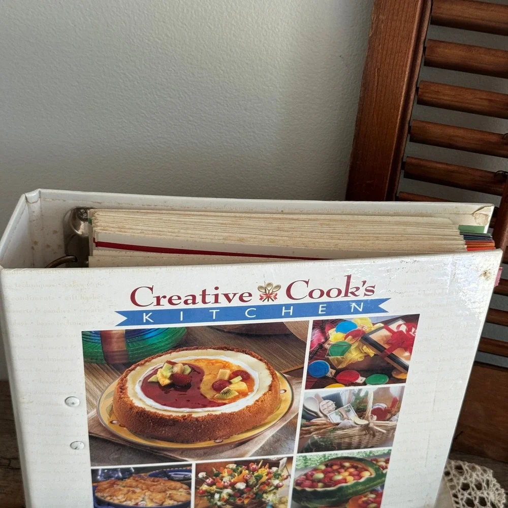 Vintage Creative Cook's Kitchen Recipe Card Binder IMP 1998 Full Set 12 Tabs